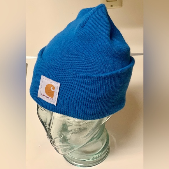 Adult Unisex One Size 100% Acrylic CARHARTT Watch Cap Cuffed Beanie Hat - Picture 7 of 10